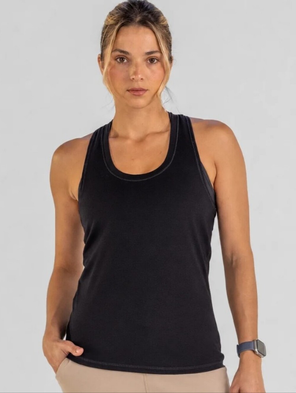 Definite Articles Ayre Racerback Tank -Black